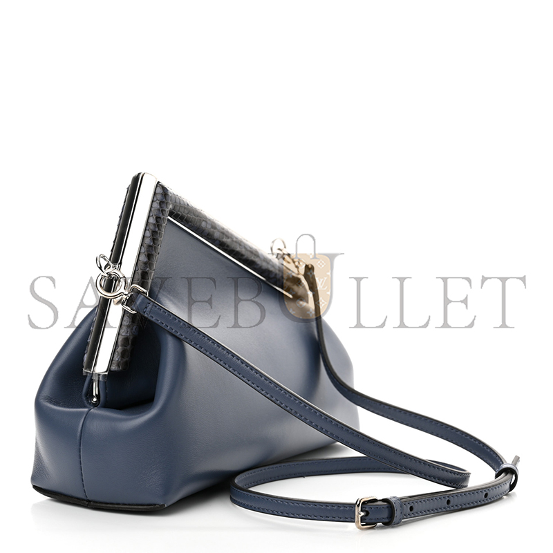 F**di shiny nappa snakeskin small F**di first mirto 8bp129agwrf04ql (26*18*9.5cm)